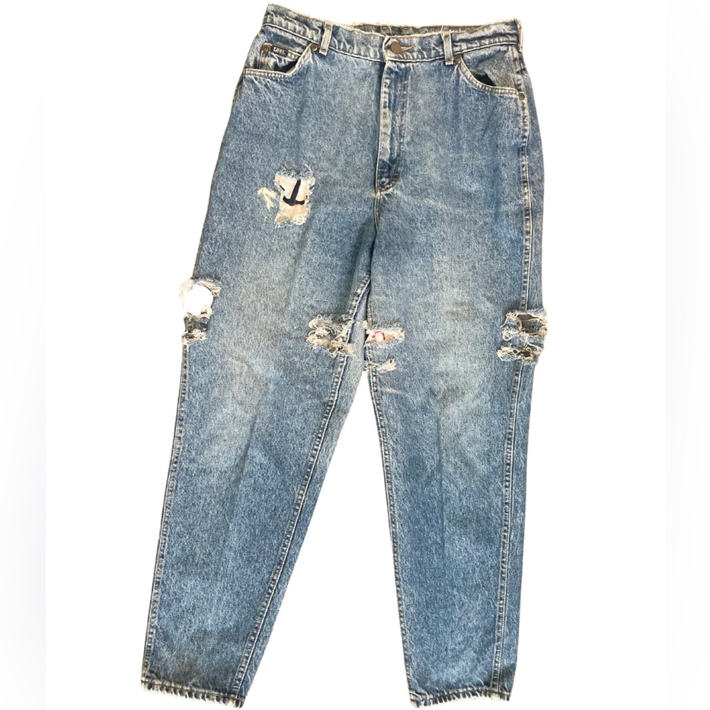 Lee Vintage Nautical Theme High Rise Jeans